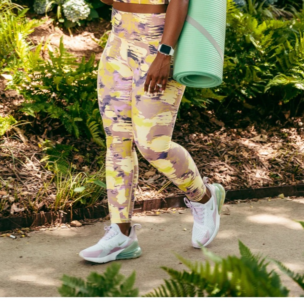 Stylish Yellow and Purple Women's Leggings